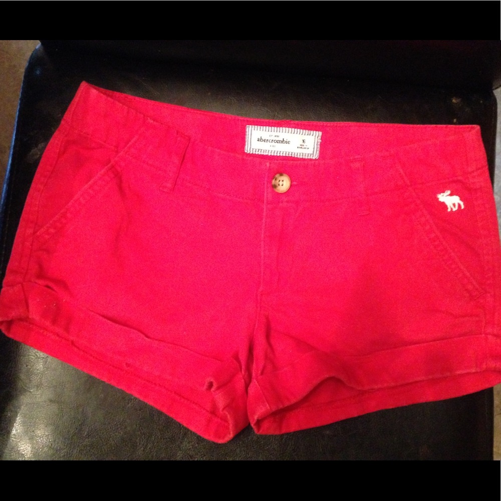 Abercrombie and Fitch Kids Red Girls Shorts Sz 16